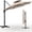 Khaki color, variant on Gaderth 10x10 ft Round Outdoor Umbrella, Cantilever Patio Umbrella with Adjustable Height, 360-Degree Rotation Hanging Offset Market Outdoor Sun Shade-Base Not Included