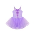 thumbnail image 3 of iEFiEL Girls Shine Dancewear Sequins Spaghetti Straps Ballet Tutu Leotard, 3 of 5