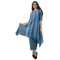 thumbnail image 1 of Moomaya Women's Plus Size Printed Asymmetric Kurti Pant Set, Cotton Chanderi, 1 Count, 1 of 6