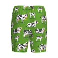 thumbnail image 7 of Daiia Cows With Calfs Green Mens Woven Stretch Pajama Short,Short Pajama Pants-4X-Large, 7 of 7
