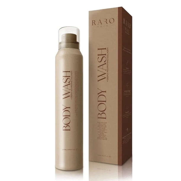 Gel de baño RARO Skin profundamente nutritivo con colágeno y vainilla