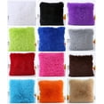 thumbnail image 2 of Shaggy Plush Faux Fur Throw Pillow Covers Fuzzy Decorative Pillow Case Luxury Square Velvety Cushion Case for Sofa Bedroom Car, 2 of 4