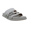 thumbnail image 2 of Womens Sloan Leather Open Toe Casual Slide Sandals, White, Size 6.0, 2 of 6