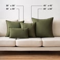thumbnail image 5 of Home Creative Sofa Spring Linen Cushion Cover Set 2-Piece Olive Green Pillowcase Morn, 5 of 5