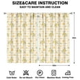 thumbnail image 2 of Modern Lemon Print Caf Curtains 2 Pack - Summer Fruit Floral Design, Semi-Sheer Short Curtains for Kitchen with Rod Pocket, 2 of 2