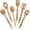 Skull, variant on 6 count 6 Styles Cow Cooking Utensils Set for Kitchen 2.4 x 11.8 Inch Durable Utensils, Cute Kitchen Wooden Spoons for Housewarming Wedding Anniversary Thanksgiving Birthday Use