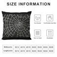 thumbnail image 5 of Halloween Spiderwebs Pillow CoversInch Black and White Grunge Background Decorative Throw Pillow CoversCushion Case for Sofa Couch, 5 of 5