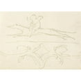 thumbnail image 3 of William Pitts 24x18 Black Modern Framed Museum Art Print Titled - Sketch of a Child Riding a Dog (1805-40), 3 of 5