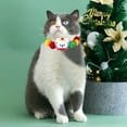 thumbnail image 5 of Cheapark Christmas Pet Collar Decoration Kit - Fabric Tree Hat, Colorful Chain & Embroidered Tree Ball, Great for Dogs' Holiday Dress-Up, 5 of 6
