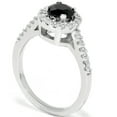 thumbnail image 2 of Pompeii3 1 1/2Ct Black Diamond Engagement Ring 14K White Gold, 2 of 6