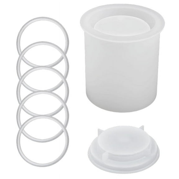 ZPAQI Craft Epoxy Molds DIY Candle Cup Molds Pen Holder Molds Silicone Material