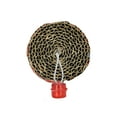 thumbnail image 3 of Multipet Lamb Chop Print Cardboard Roller Cat Toy with Bell and Feathers, 3 of 7