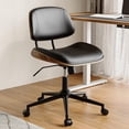 thumbnail image 1 of Silla de oficina BERYTH de piel sintética sin brazos, altura ajustable, 1 of 8