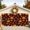 Brown, variant on Pumpkins Fall Garage Door Banner 6.9x8 Ft, Thanksgiving Maple Leaves Mushroom Autumn Outdoor Garage Door Cover for Holiday Party, Hanging Banner Backdrop Decoration Wall Decor Flag