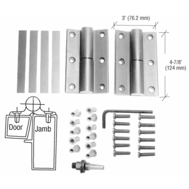 CRL Aluminum Storefront Door Hinge Replacement Kit