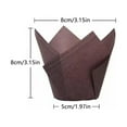 thumbnail image 3 of 200pcs Cupcake Liners Liners Cupcake Paper Baking Cup Holder For Wedding Birthday Party Standard Size(White), 3 of 3