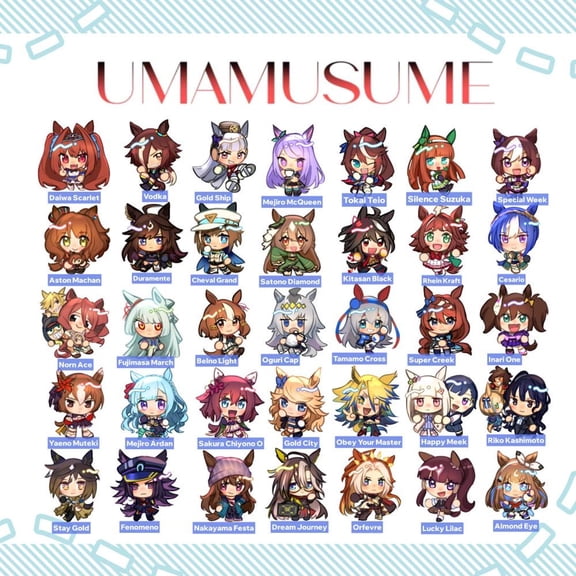UMAMUSUME Charms - All CHARACTERS & Cinderella Gray! (1 keychain)