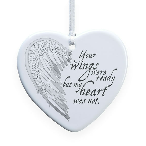 Personalization Mall Your Wings Heart Ornament