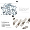thumbnail image 6 of Soimiss 10pcs Hangers Frame Mounting Silver Iron Picture Rail Hooks for Shelves, 6 of 8