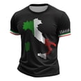 thumbnail image 4 of CONZONE Mens T-Shirts Short Sleeve T Shirts for Men Crew Neck Italy Liberation Day Graphic Casual Summer Tee Tops, 4 of 4