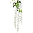 thumbnail image 6 of Sinhoon 6 Pack 3.75 Feet/Piece Artificial Fake Wisteria Vine Ratta Hanging Garland Silk Flowers String Home Party Wedding Decor (White), 6 of 7
