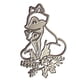 thumbnail image 1 of Efecto 3D Diy Crafts Cutter Die Fox Pattern Stencil Álbum De Fotos Tarjeta De Felicitación Scrapbooking Acero Al Carbono Relieve Cutter Die Para Home Office Dormitorio Moyic HA019193-00, 1 of 7
