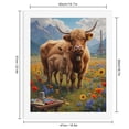 thumbnail image 2 of Paint by Numbers Kit for Adults, Cow Calf Field Flowers Eiffel Paints Paint by Numbers, Easy Paint by Numbers Kit for Adults Beginner, DIY Adult Paint by Number Kits on Canvas, Home Decor, 2 of 7