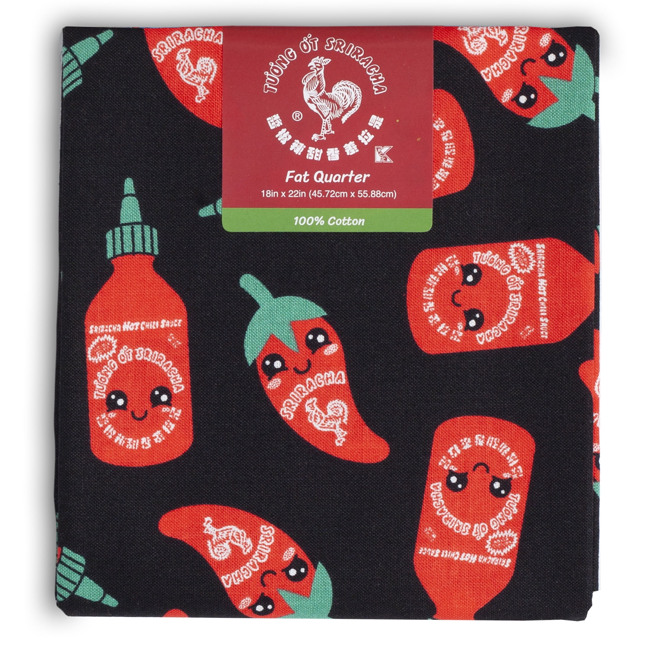 (2 pack) Sriracha, Fat Quarter Sewing & Craft Fabric by the Quarter