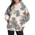 thumbnail image 1 of Women Camo Hoodie Print Oversized Fleece Sweatshirt Casual Pullover With Pockets, 1 of 5