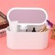 thumbnail image 4 of Organizador de caja de almacenamiento de cosméticos de maquillaje portátil multifuncional con espejo LED, 4 of 8