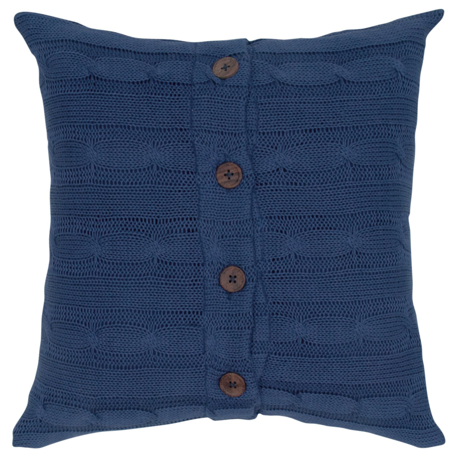 Rizzy Home Cable Knit Throw Navy