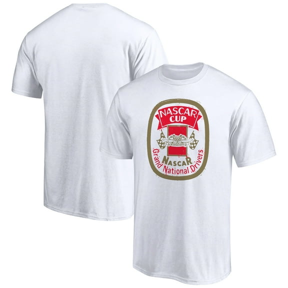 Men's White NASCAR Classic Grand National Distressed T-Shirt