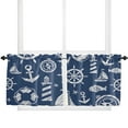 thumbnail image 6 of Blue Anchor Boat Fish Curtains For Living Room Kitchen Curtain Bedroom Decorative Window Treatments Home Drapes, 6 of 7