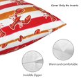 thumbnail image 3 of Fuzoiu Red Lobster Print Square Pillow Cover,Hidden Zipper Design,Luxury Square Pillow Case, Throw Pillow,Couch Cushion-26"x26", 3 of 7