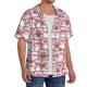 thumbnail image 2 of Fotbe Kawaii Pig Camisa Estampada de Manga Corta para Hombre, Casual de Verano, Estilo Playero, Sin Arrugas-Small, 2 of 5