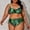 Green, variant on Bikinis Set Product Category Expertly Crafted Women’s Swimsuit with Lace Up Design and Color Variants for Plus Size Swimwear