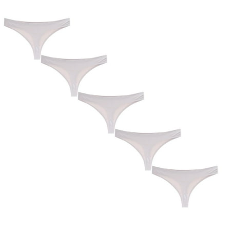 

Womens Underwear Brief Cotton Thong With Air Holes Underpants Panties5PC