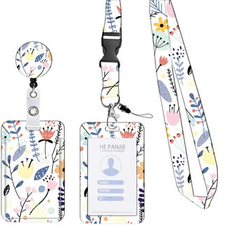 Lanyard with ID Holder Retractable Badge Reel Lanyards for Women