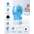 thumbnail image 5 of Mobile air conditioners, 4 in 1 mini air conditioner, humidifier, fan, night light, air cooler with timer, LED display, 7 colored lights, 3 speeds for home and office, 5 of 5