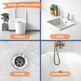 thumbnail image 5 of 8 Pack 25 Inch Drain Snake, Flexible Hair Clog Remover, Drain Auger Cleaner Tool, Reusable Sink Snake for Bathtub, Toilet, Kitchen Sink and Sewer Pipes, 5 of 5
