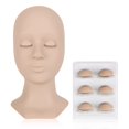 thumbnail image 1 of Cabeza de maniquí Lash LASHVIEW con 4 pares de párpados reemplazados, 1 of 6