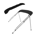 thumbnail image 3 of MSC 3 Bow Bimini Top with Rear Support Pole and Storage Boot, Black, 3 of 5