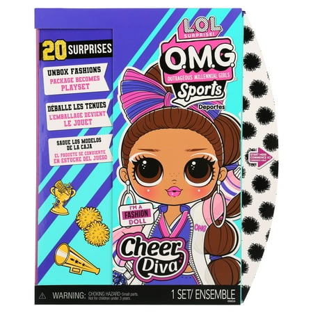 LOL Surprise Omg Sports Cheer Diva Competitive Cheerleading Fashion Doll With 20 Surprises To Unbox