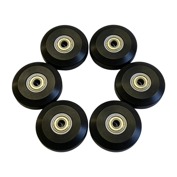 Ruedas para Pilates Reformer resistentes al desgaste con rodamiento de 58 mm. Fácil instalación. 6 piezas