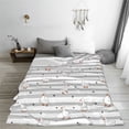 thumbnail image 5 of Cauagu Cute Goose Pattern Flannel Bed Blankets,Fleece Blanket Comfortable Air Conditioning Blanket for Sofa Bed Travel Couch & Living Room -40"x30", 5 of 8