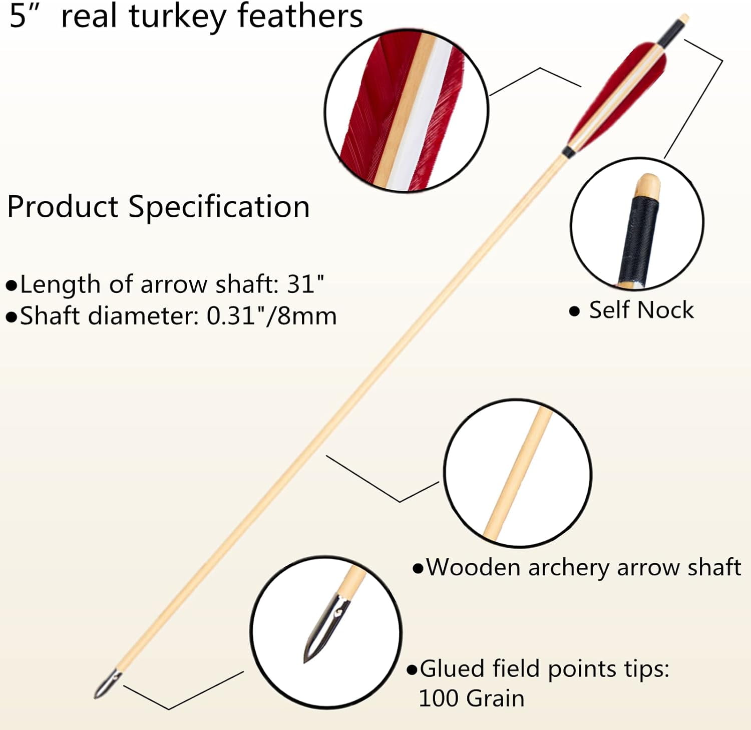 AME Longbow and Arrow Set for Adults Traditional Recurve Bow Mongolian Horse Bow Handmade LongBow Horsebow with Archery Accessories for Shooting Target Practice（40lbs）