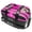 Black/Hot Pink, variant on Pyramid Path Double Tote Plus Clear Top Bowling Bag (Holds Shoes) Bowling Bag