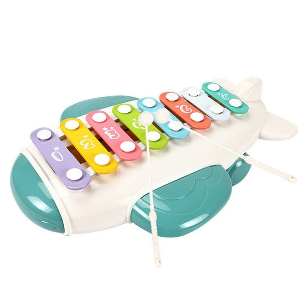 Juguetes Para Niño Avión de percusión manual para niños, juguetes educativos de música para bebés, piano de ocho tonos, instrumentos musicales Juguetes Para Bebe 1 Año