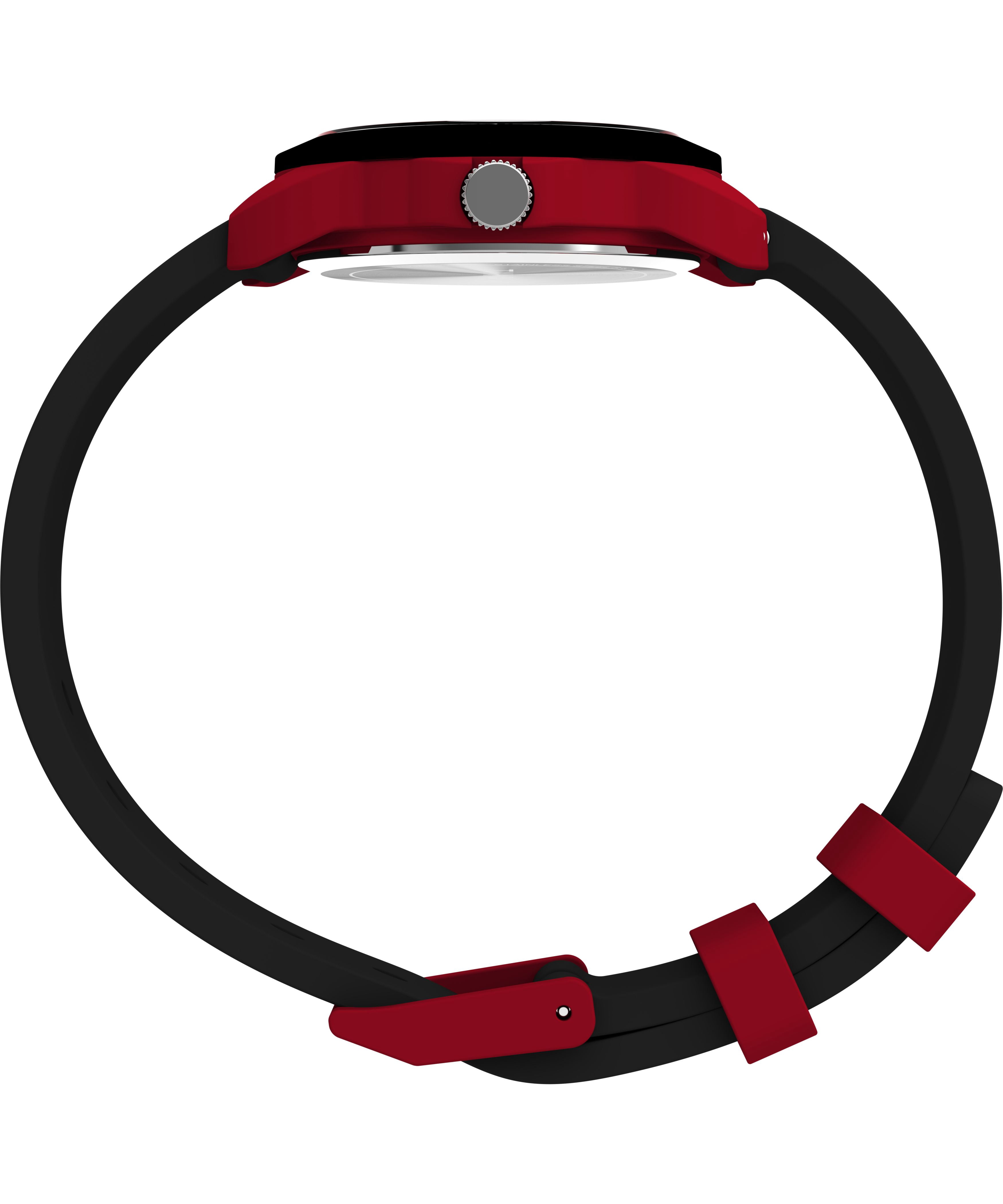 Timex Kids Analog 30mm Watch - Black Strap Black Dial Red Case