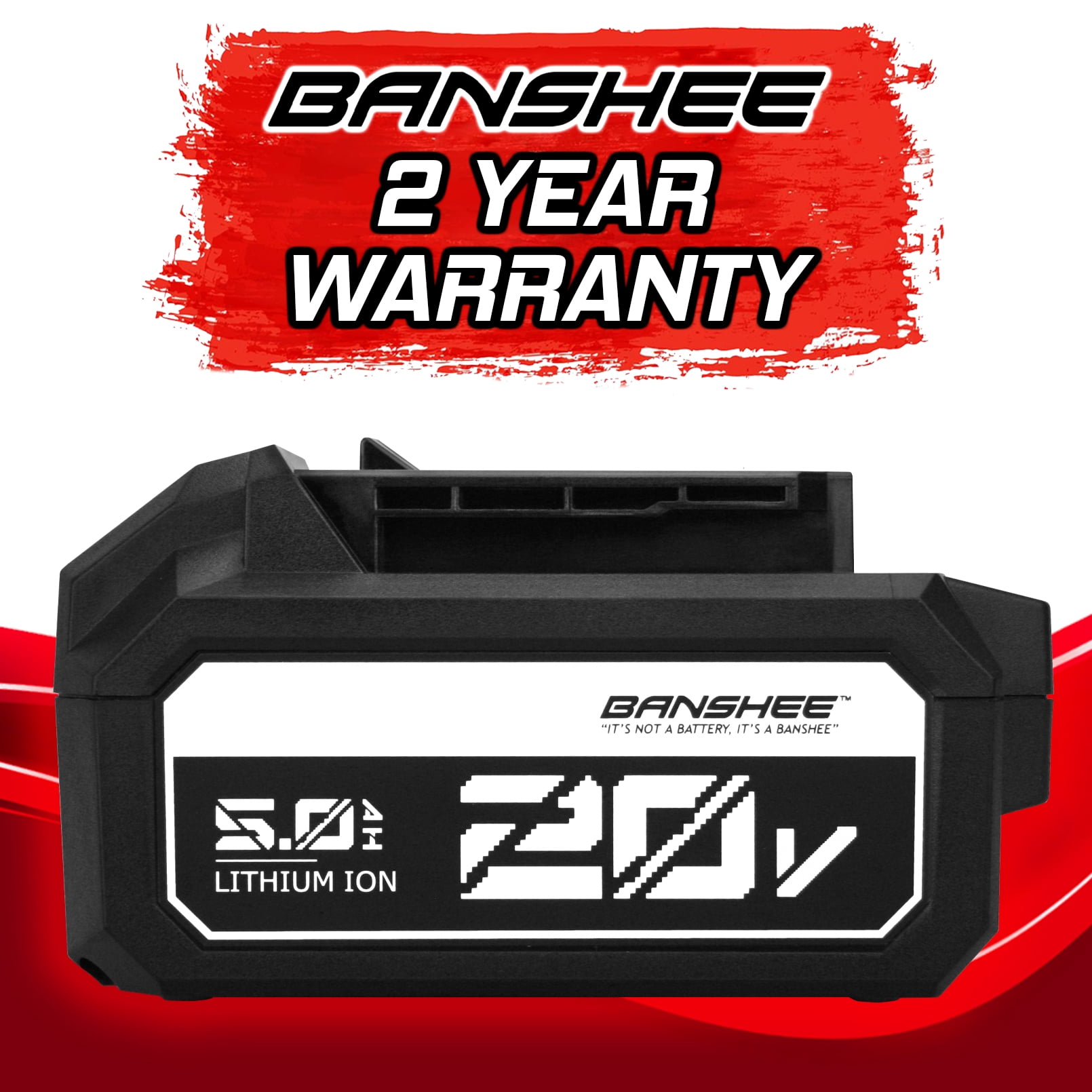 Banshee 20V 5Ah Battery Compatible with Skil PWR CORE 20 20V Flood Light (LH5534-00)